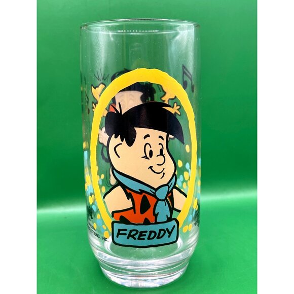 Garfield & Flintstone Kids Glassware Lot Mugs Cup Tumbler Cartoon Character VTG - Picture 2 of 10